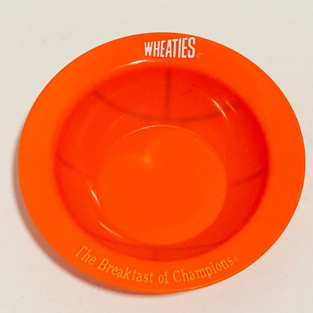 Vintage Wheaties The Breakfast of Champions orange plastic Basket Bowl 1992